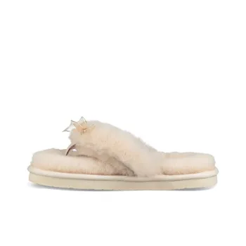 UGG Fluff Flip Flop Lll Stylish Sandals Women's Natural