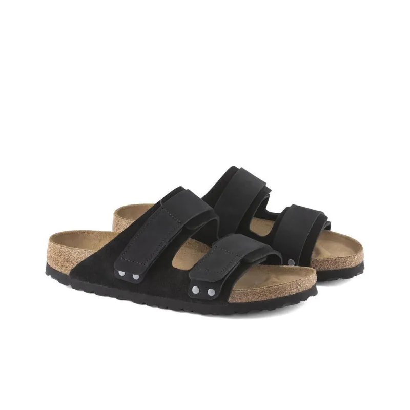 Birkenstock Uji Leather Slides-2