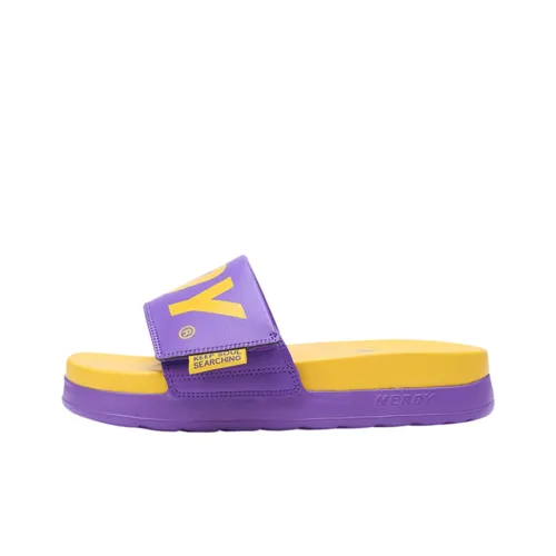 Nerdy Slide Slippers Unisex Purple