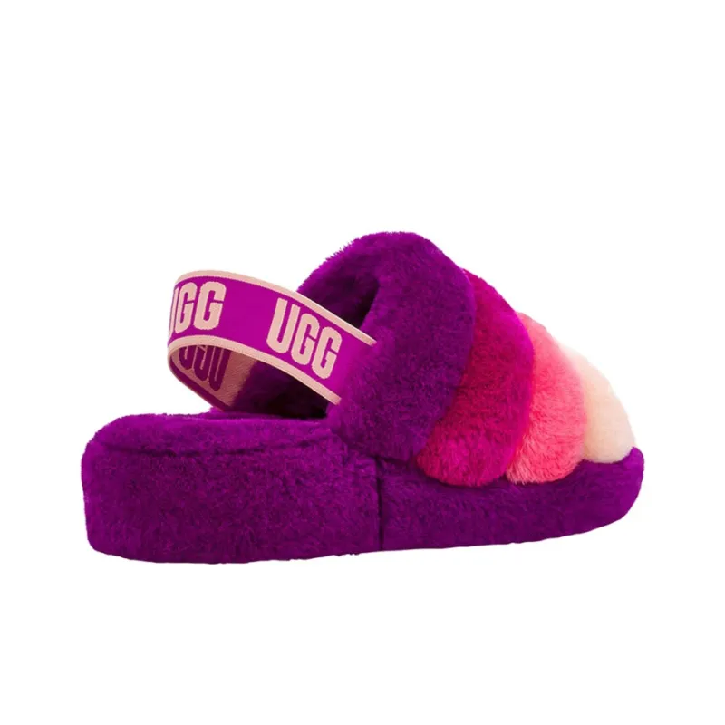 UGG Fluff Yeah Slide Berrylicious Multi Women's-4