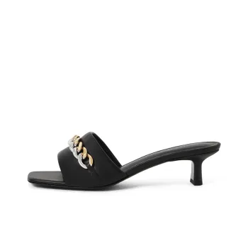 CHARLES&KEITH Slide Slippers Women's Black