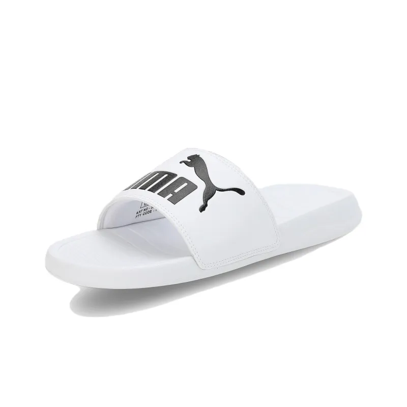 PUMA Popcat 20 Rubber Sole Slippers Men's White Black-2