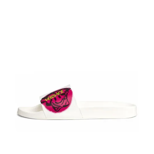 VERSACE Women's Medusa Smile Slide 'White'