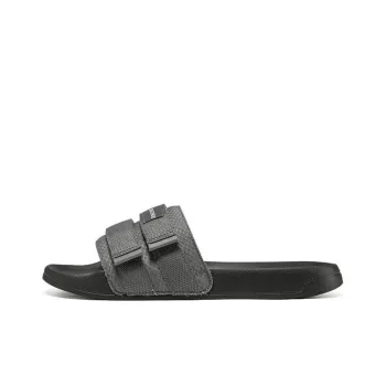 Skechers Side Lines Quiet Slip Resistant Abrasion Resistant Slide Slippers Men's Charcoal