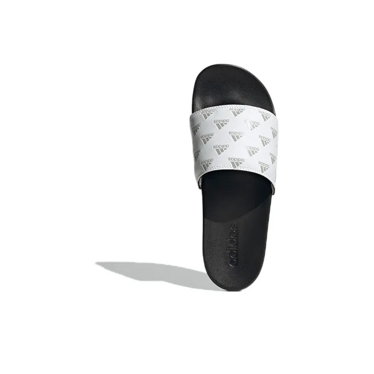 Adilette Adidas Comfort Slide 'Repeat Logo - White'-4