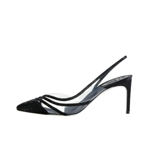 RENE CAOVILLA High Heels Women's Low-Top Black