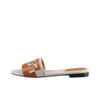 FENDI Women's Signature Slide 'Brown'