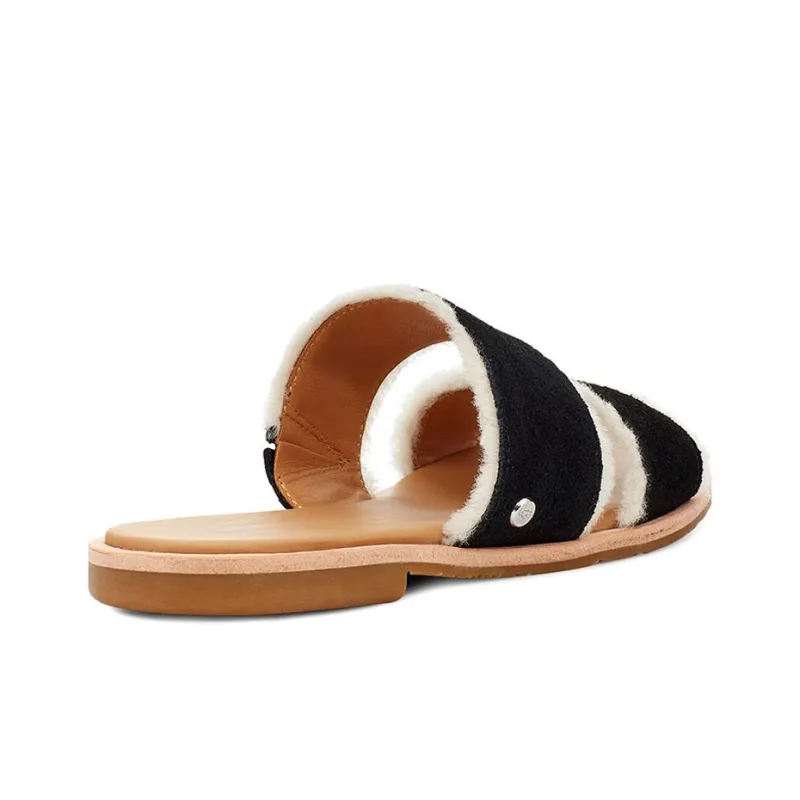 UGG Rubber Sole Slide Slippers Women's Black-4