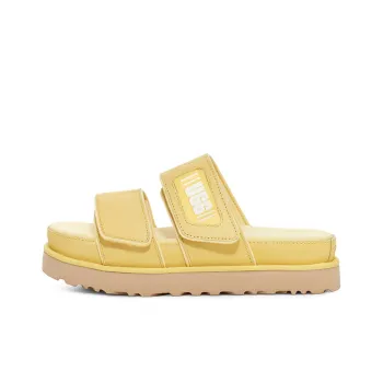 UGG Rubber Sole Slide Slippers Women's Banana Cream Color