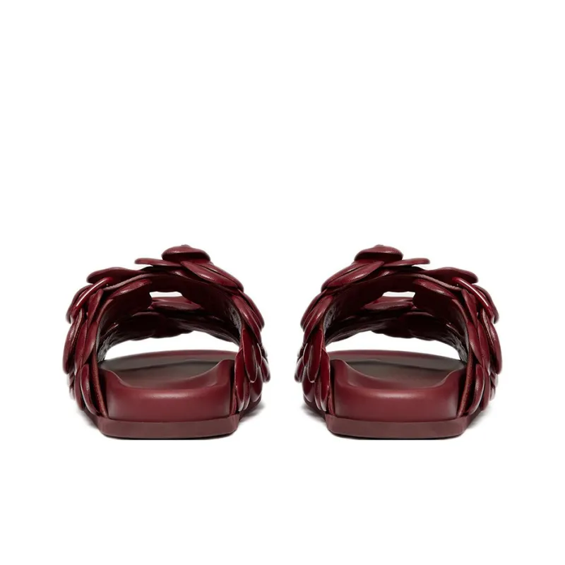 Valentino Atelier Slide Slippers Women's Red-4