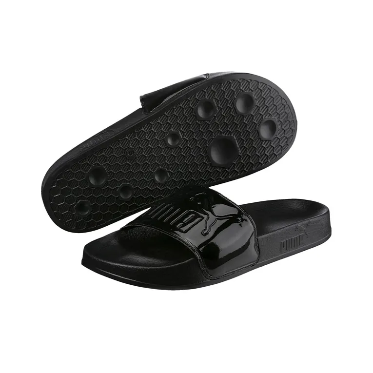 PUMA Leadcat Patent Slide Black Women's-1