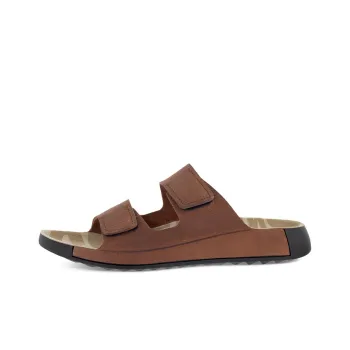 Ecco Cozmo Rubber Sole Slide Slippers Men's Brown