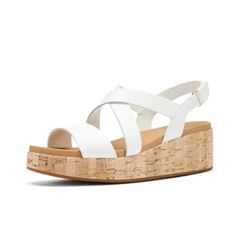 Clarks Stylish Sandals Women's White-1