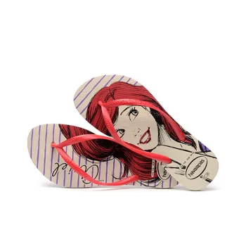 Havaianas Quiet Quick Dry Flip Flops Women's Beige Red Black