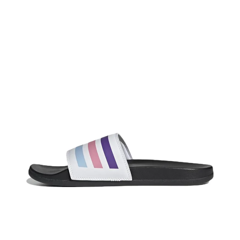 Adidas Adilette Comfort Sandals Cloud White Semi Turbo Pulse Amber-0