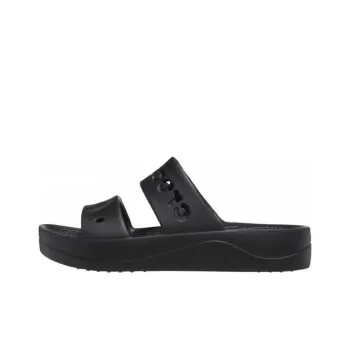 Crocs Baya Platform Sandals 'Black'