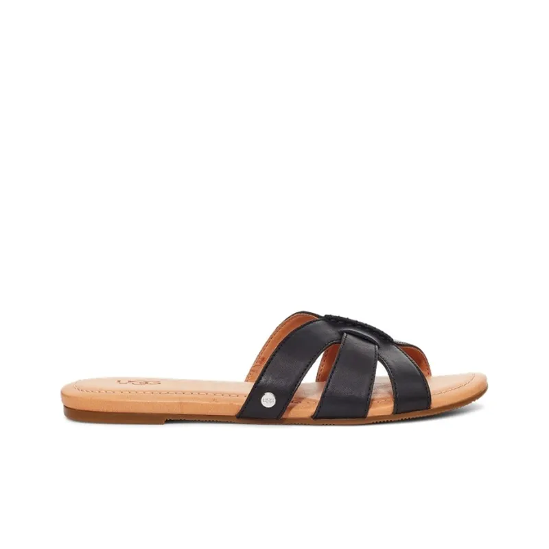 UGG Teague Black Slippers 'Black Brown' Women's-1