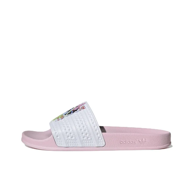 Adidas Adilette Slides 'Pink White'-0