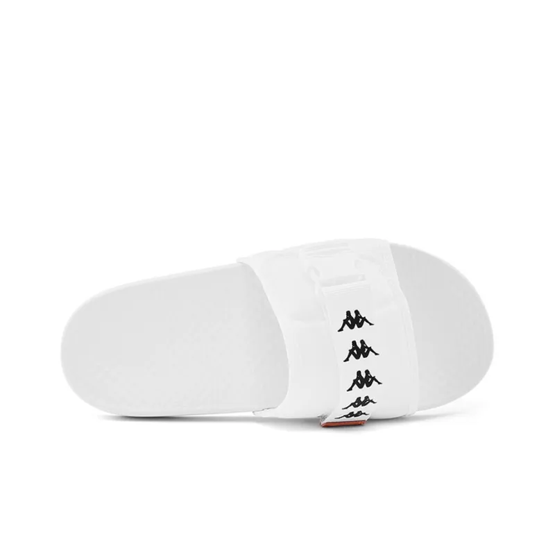 Kappa Rubber Sole Slide Slippers Unisex White-2