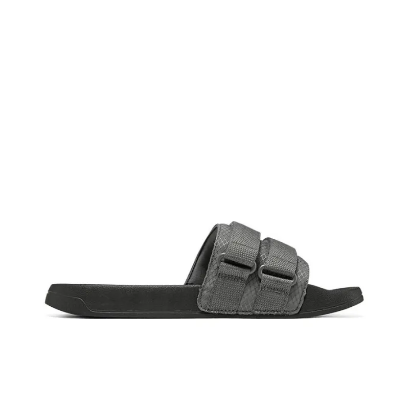 Skechers Side Lines Quiet Slip Resistant Abrasion Resistant Slide Slippers Men's Charcoal-1
