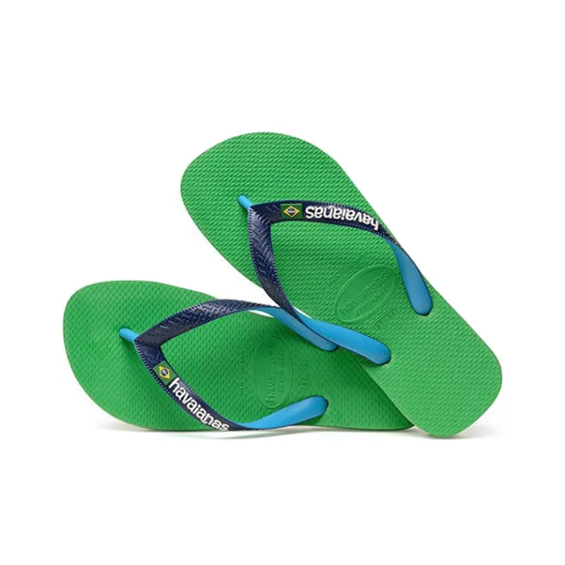 Havaianas Brasil Mi Flip Flops Unisex Apple Green-2