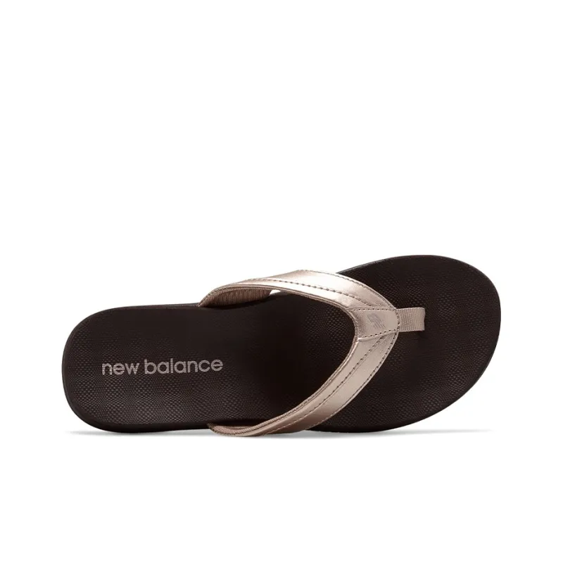 New Balance NB 6090 Slide Slippers Flat Women's Gold-2