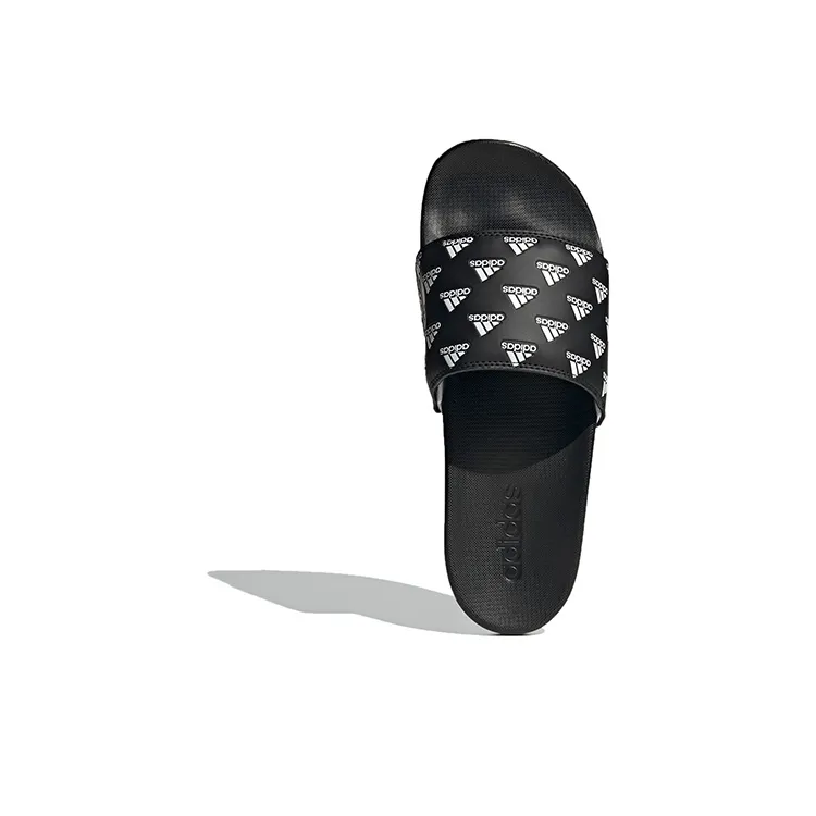 Adidas Adilette Comfort Slides Print Core Black Cloud White-4