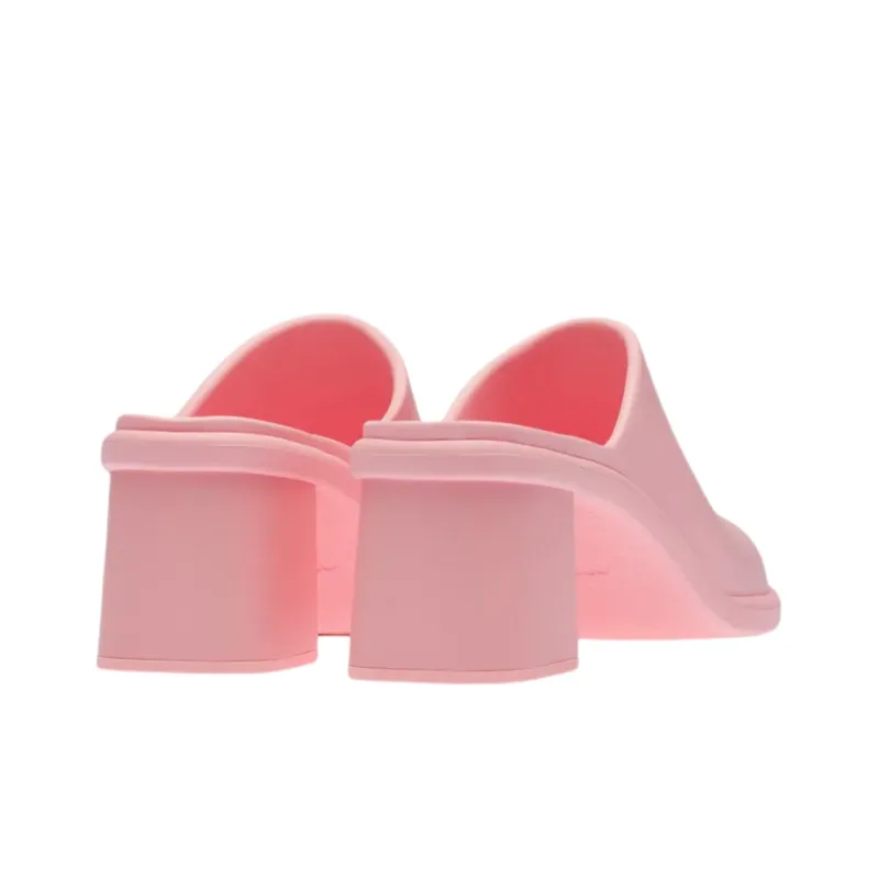 MIU MIU Abrasion Resistant Closed Toe Slippers Women's Pink-3