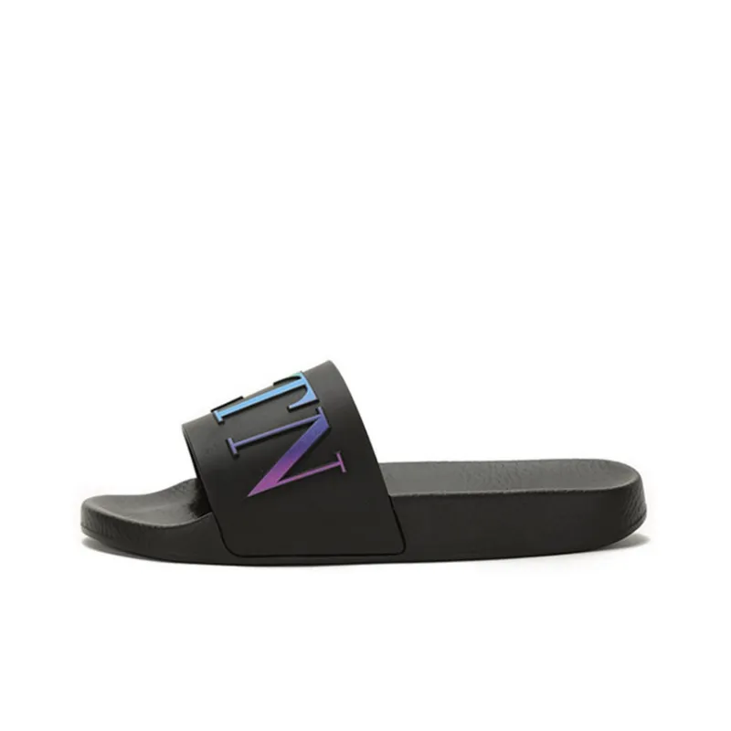 Valentino VLTN Logo Embossed Slip-On Sandals-0