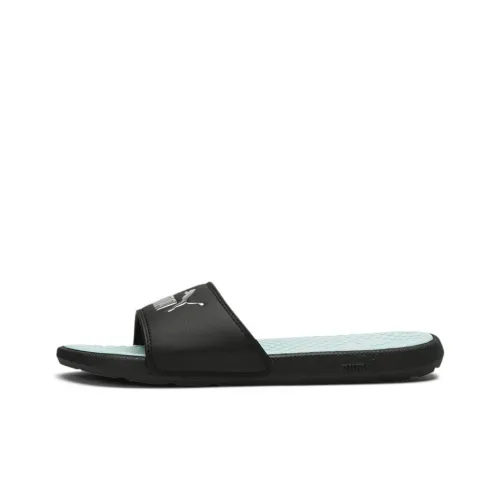 PUMA Cool Cat 2.0 Slide Slippers Women's Black/Cyan