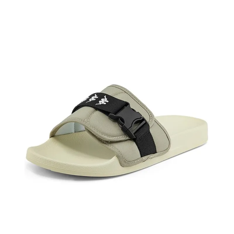 Kappa Slide Slippers Unisex Brown/Black-1