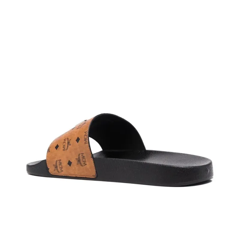 MCM Visetos Slide Cognac-3