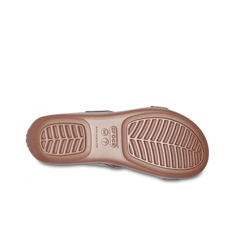 Crocs Monterey Slide Slippers Women's Brown-5