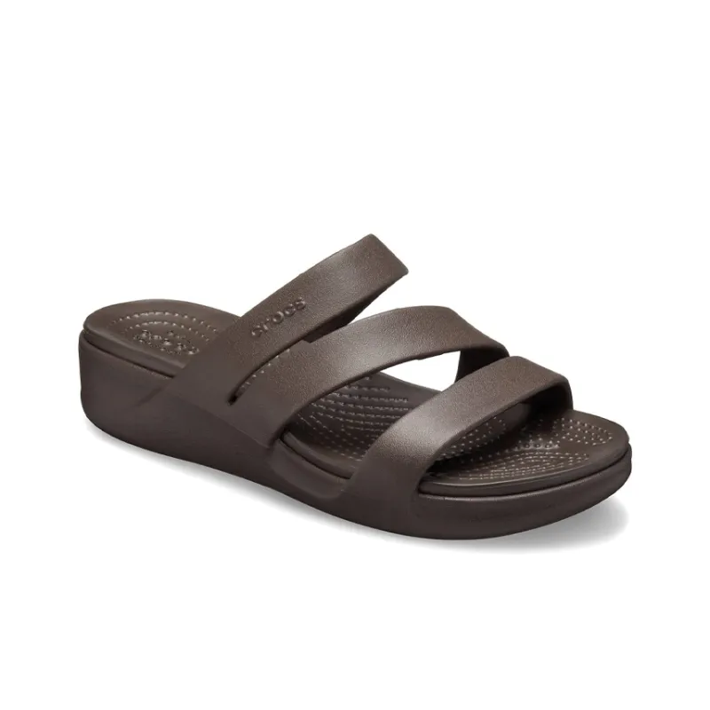 Crocs Monterey Slide Slippers Women's Dark Brown-2