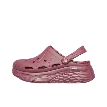 Skechers Max Cushioning Rubber Sole Slip Resistant Slide Slippers Women's Purple