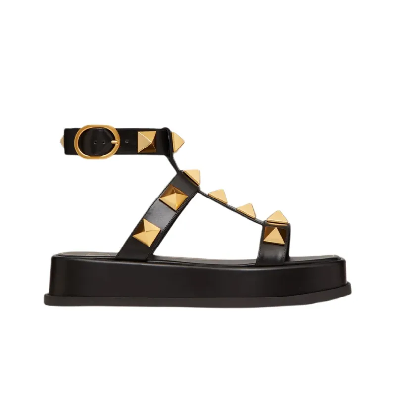 Valentino One Strap Sandals Women's Black-1