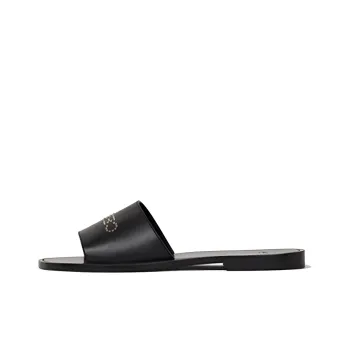 CELINE Rubber Sole Odor Resistant Slide Slippers Women's Black