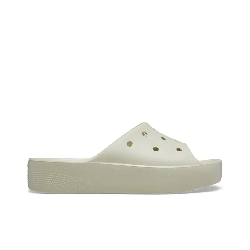 Crocs Classic Platform Slide 'Bone' Women's-1