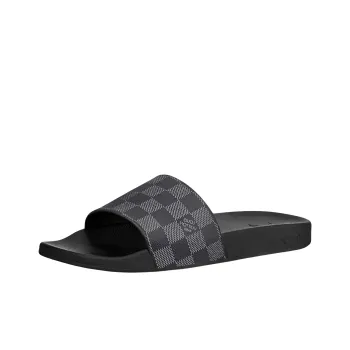 LOUIS VUITTON Waterfront Stylish Sandals Men's Black