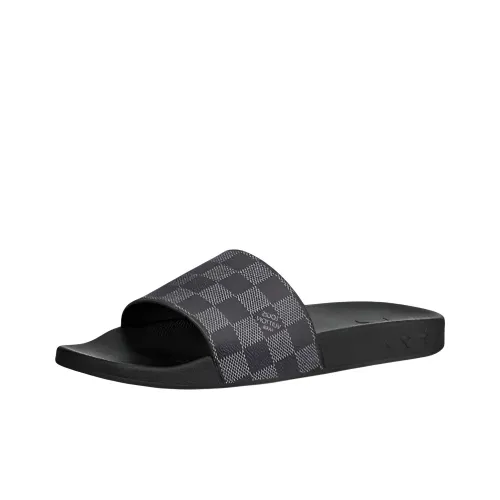 LOUIS VUITTON Waterfront Stylish Sandals Men's Black
