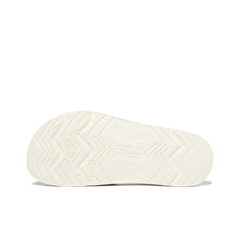 FILA Uni Drifter Slide Slippers Unisex Ecru/Red-3