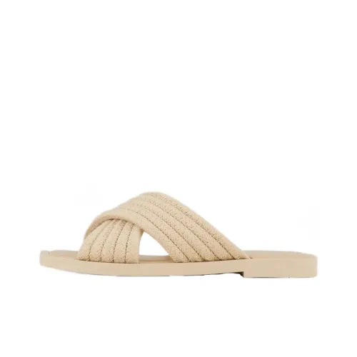 EMPORIO ARMANI Slide Slippers Women's Beige