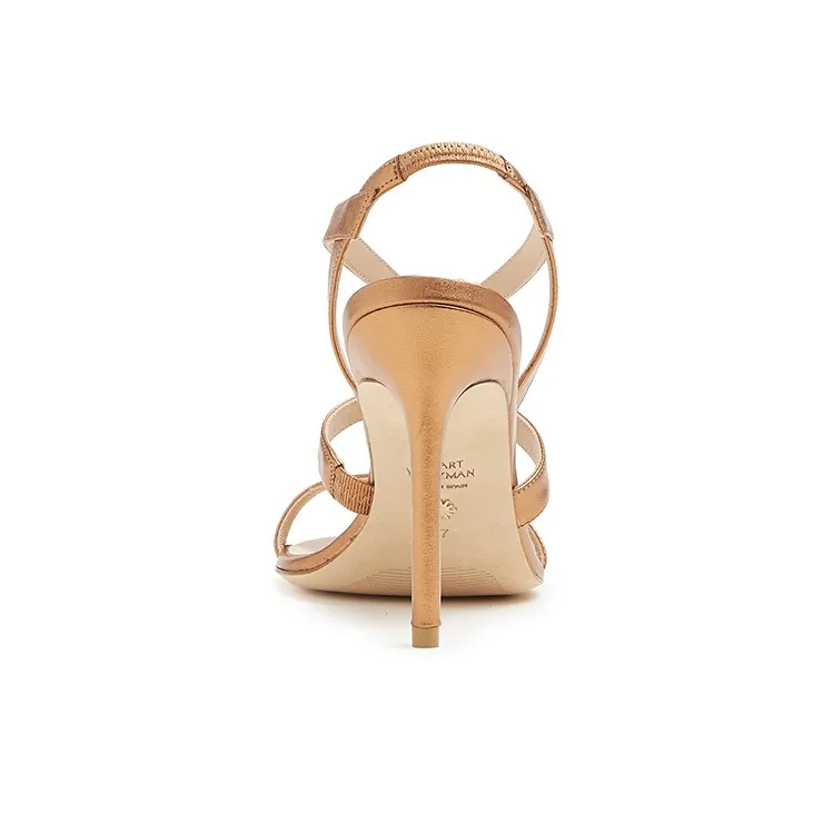 Stuart Weitzman/SW Soiree 100 Strap Sandals Women's Gold-3