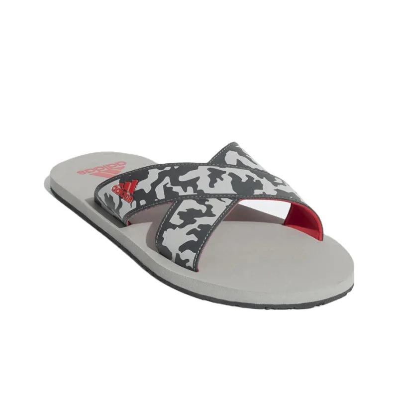 Adidas Rubber Sole Slide Slippers Men's Gray-2
