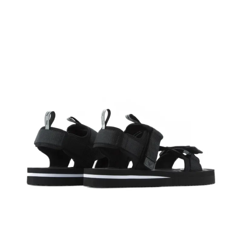 EMPORIO ARMANI Beach Sandals Men's Black-2