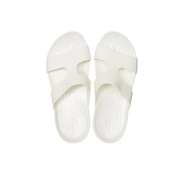 Crocs Serena Slide Slippers Women's White-4