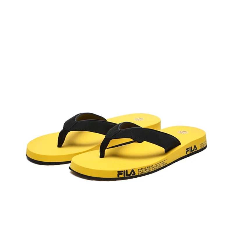 FILA Trevi Slides 'Yellow Black'-1