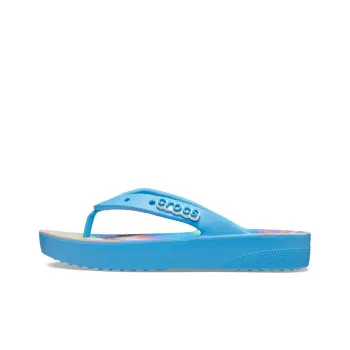 Crocs Classic Platform Tie Dye 'Oxygen Multi' Women's