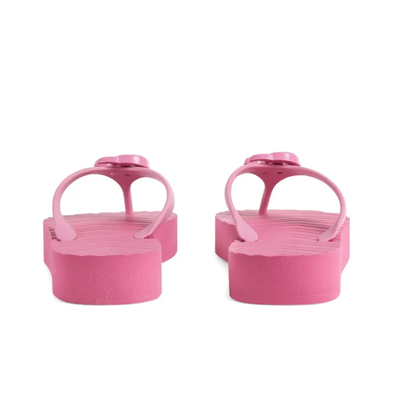 GUCCI Women's Chevron Thong Sandal 'Pink' Women's-4