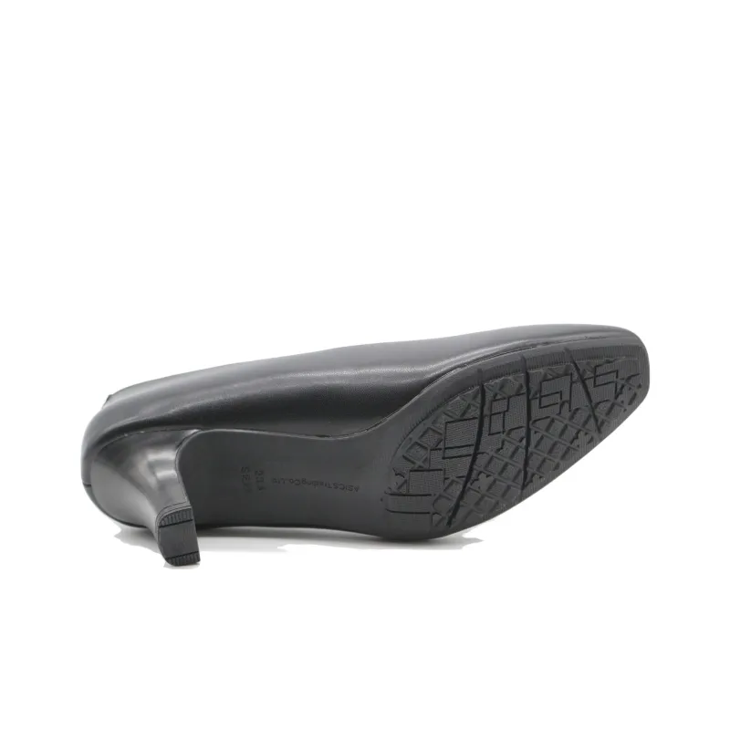 Asics Block Heel High Heels 5.5cm Women's Black-6